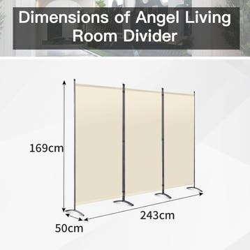 2dekans | Angel Living Kamerscherm Opvouwbaar - 3 Panelen -, Ophalen of Verzenden, Zo goed als nieuw