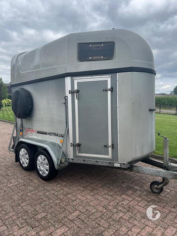 Mooie Hotra 2-paards  aanhanger/foodtrailer!, Ophalen, Zo goed als nieuw, Hout, 2-paards trailer