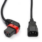 C14 naar C13 kabel | ACT | 2 meter (Links, IEC lock), Verzenden, Nieuw