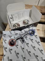 Pentagono douchekraan 2-knops chroom, Ophalen of Verzenden, Nieuw, Chroom, Douche