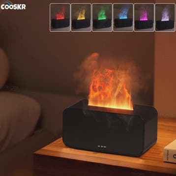 Vlam Luchtbevochtiger & Aroma Diffuser met LED Verlichting -, Witgoed en Apparatuur, Verzenden, Nieuw