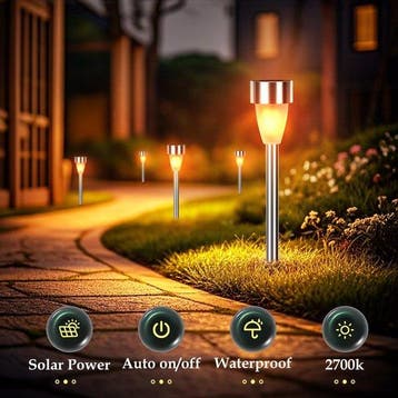 Aigostar Solar Tuinverlichting - LED Tuinfakkels - Tuinverli, Verzenden, Zo goed als nieuw