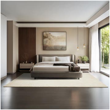 Kortpolig vloerkleed Soft Zone - 200 x 290 cm, beige, Verzenden, Nieuw