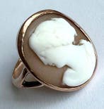 Ring - 9 kt. Roségoud - Gesigneerde Schmoll Cameo, Nieuw