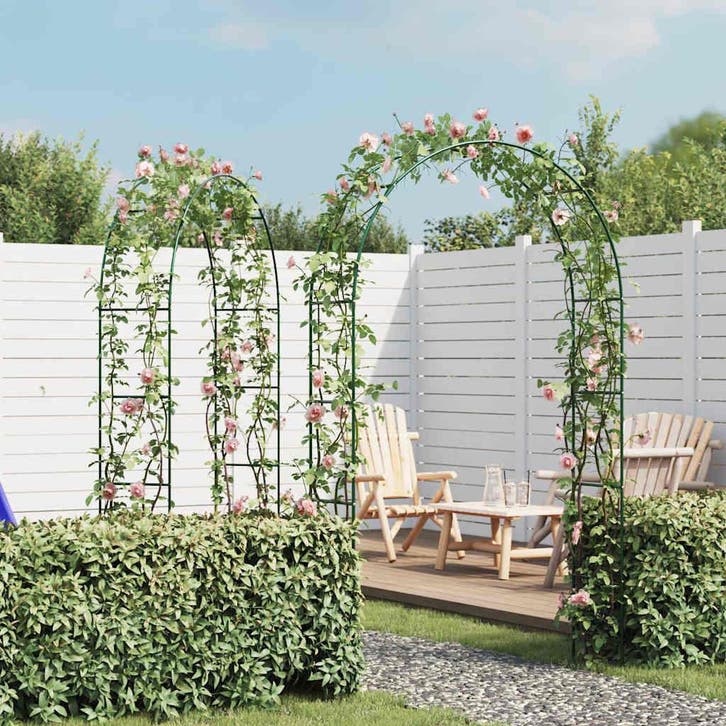 vidaXL Tuinbogen 2 st, Tuin en Terras, Palen, Balken en Planken, Nieuw, Verzenden