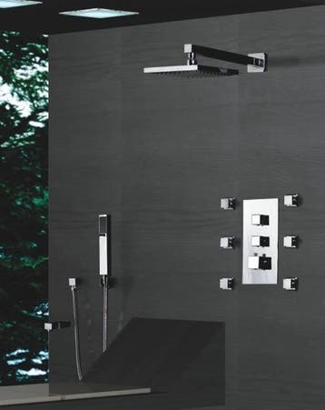 Luxe douche set met massage stralen, Verzenden, Nieuw