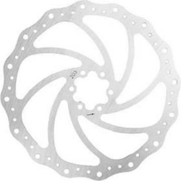 M-Wave Remschijf - RVS - 203 mm - 6-gaats - Zilver - Incl..., Ophalen of Verzenden, Nieuw, Overige typen