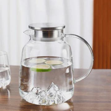 Unieke IJsberg Waterkan 2000ml met 4 IJsberg Glazen 370ml -, Verzenden