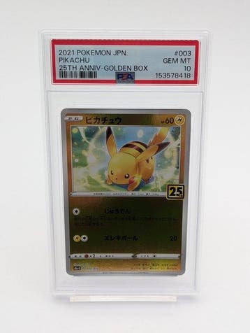 Pokémon - 1 Graded card - Pikachu 003/015 Foil, Limited, Nieuw