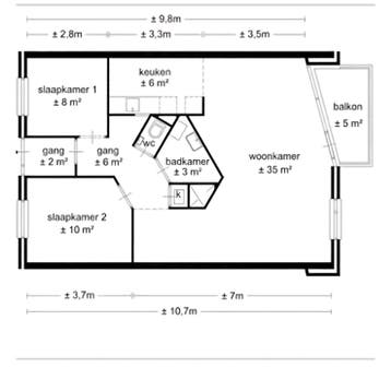 Appartement in Eindhoven gevonden voor €757,- pm, Huizen en Kamers, Huizen te huur, Noord-Brabant, Direct bij eigenaar, Eindhoven
