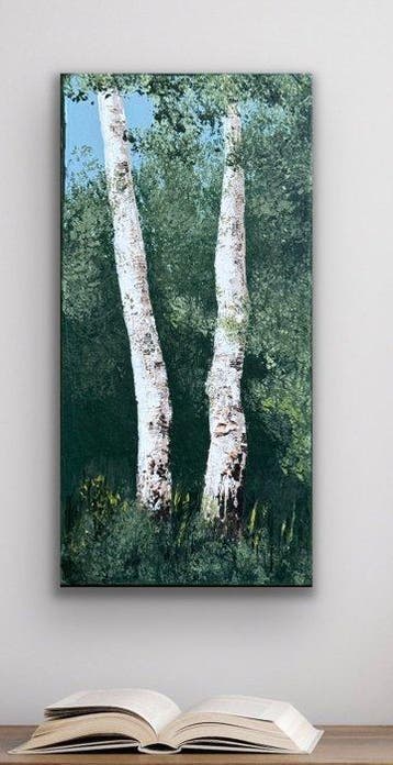 Andrea Krauß - Baumstudie_14 (handpainted, ready to hang), Antiek en Kunst