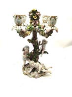 Rara porcellana candelabro in stile Dresda Meissen fine