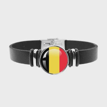Leren Armband met Vlag van [Land] - Stijlvolle Bangle voor D, Verzenden, Nieuw