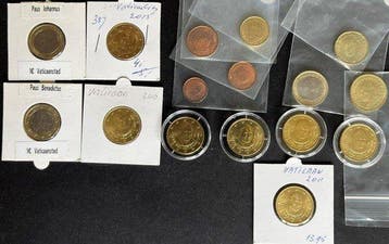 Vaticaan. Euro Various Years (16 stuks) (Zonder
