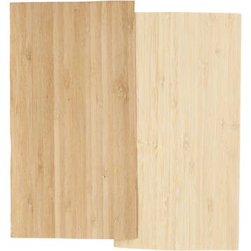 Bamboe fineer, vel 12x22 cm, dikte 0,75 mm, 2 vel/ 1 doos, Nieuw