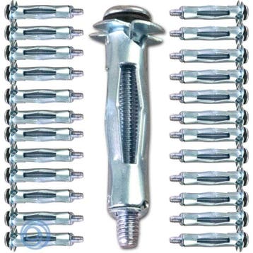 Holle wand ankers M4x32  - 25 stuks - Verzinkt, Verzenden, Nieuw