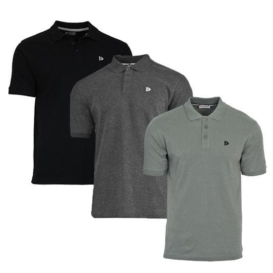 Donnay Donnay Heren - 3-Pack - Polo shirt Noah - Zwart /, Kleding | Heren, Polo's, Nieuw, Verzenden