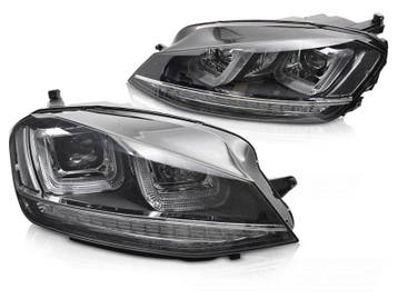 VW Golf 7 Projector Koplampen Zwart | Laatste Stuk!, Ophalen of Verzenden, Gebruikt, Volkswagen