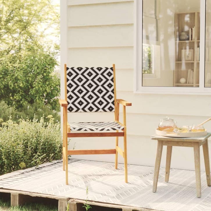 vidaXL Tuinstoelen 8 stuks massief acaciahout, Tuin en Terras, Tuinstoelen, Nieuw, Hout, Verzenden