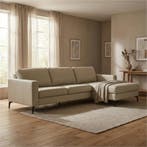 Leren hoekbank Match - 2.5-zits arm links + Longchair arm, Huis en Inrichting, Banken | Bankstellen, 250 tot 300 cm, Bohemian, Industrieel, Modern, Scandinavisch