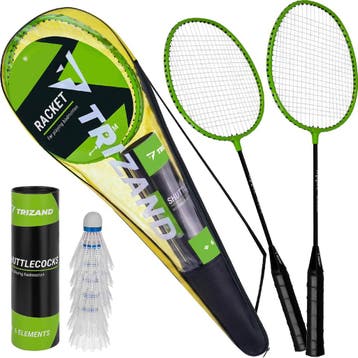 Trizand Badmintonset 9-delig met 2 rackets, 6 shuttles en..., Ophalen of Verzenden, Nieuw