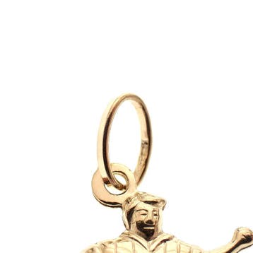 Gouden hanger van een voetballer (Hanger of bedel), Ophalen of Verzenden, Gebruikt, Goud, Overige merken