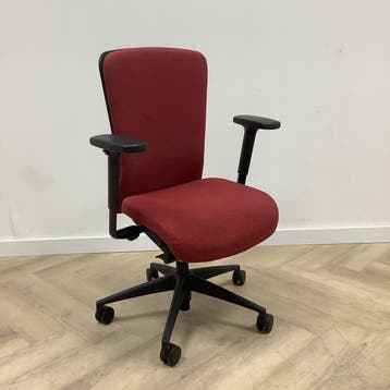 Girsberger ergonomische bureaustoel, rood - zwart, Ophalen of Verzenden, Ergonomisch, Gebruikt, Bureaustoel
