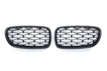 Grille Diamant glans zwart geschikt voor BMW 5 Serie F10 F11