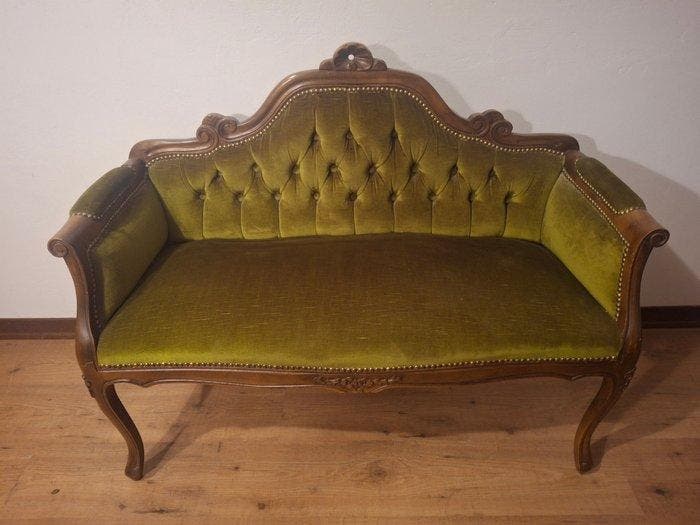 Sofa - Walnoot, Antiek en Kunst, Curiosa en Brocante