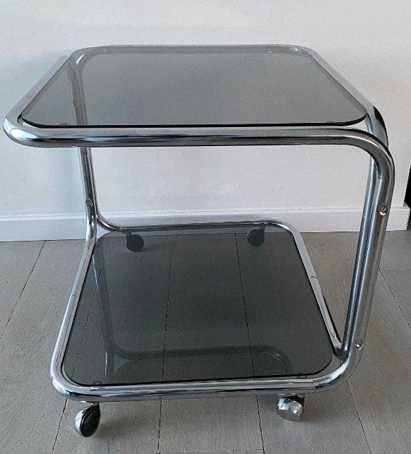 Bijzettafel - Gerookt, Antiek en Kunst, Kunst | Designobjecten