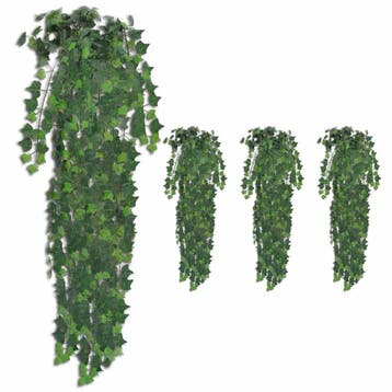 vidaXL Kunststruiken klimop 4 st 90 cm groen, Verzenden, Nieuw