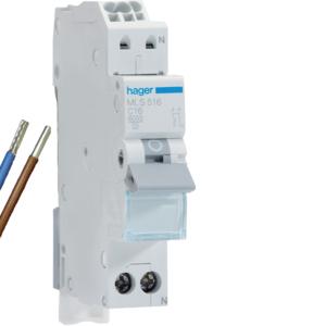 Hager uitbreidingsset - Installatieautomaat 1P+N, C16A -, Ophalen of Verzenden, Nieuw, Groepenkast