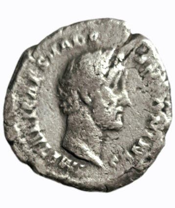 Romeinse Rijk. Antoninus Pius (138-161 n.Chr.). Denarius, Postzegels en Munten