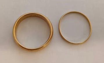 Trouwring - 18 karaat Geel goud - 0.00ct. tw., Sieraden, Tassen en Uiterlijk, Antieke sieraden