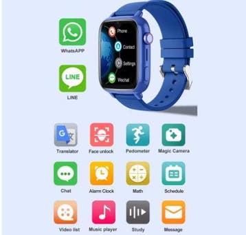 4G Kinder Smartwatch met GPS, Videobellen en SOS Functie, Verzenden, Nieuw
