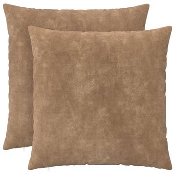 vidaXL Kussen met kussen HEERLEN 2 st Taupe Microfiber, Huis en Inrichting, Verzenden, Nieuw