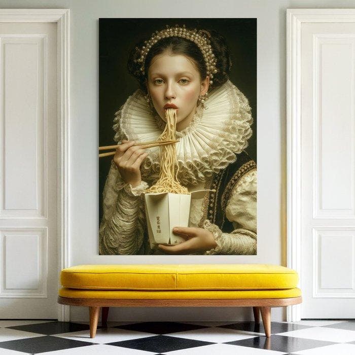 La Mama - Silk Noodles XXL - Œuvre unique 1/1, Antiek en Kunst, Kunst | Designobjecten