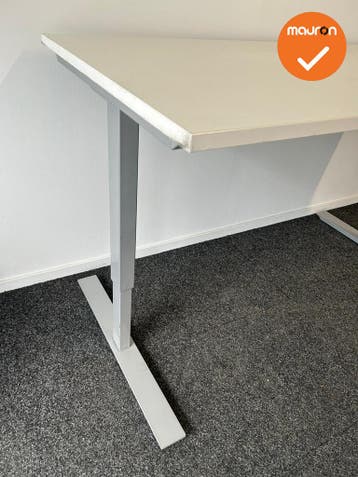 Refurbished - Slinger zit-sta - 160x80 - zilvergrijs onderst, Werkplek, Ophalen of Verzenden, Gebruikt, Bureau