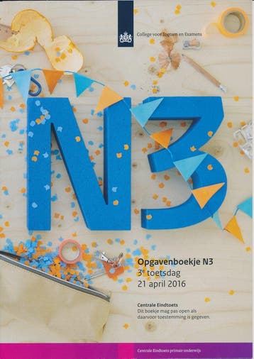 Centrale Eindtoets opgavenboekje N3 2016, Boeken, Schoolboeken, Verzenden, Nieuw