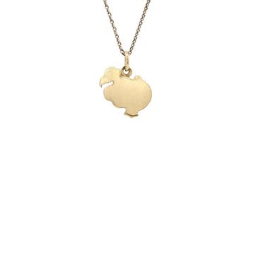 Gouden Dodo hanger 18 karaat, Verzenden, Zo goed als nieuw, Goud