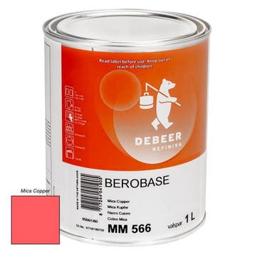 MM566 Mica Copper 1 Liter Mengkleur BeroBase 500 Series, Verzenden, Nieuw