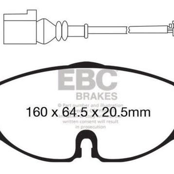 EBC 14+ Audi A3 1.8 Turbo Yellowstuff Front Brake Pads, Ophalen of Verzenden, Nieuw