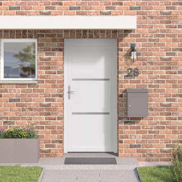 vidaXL Voordeur Wit 108 x 208 cm PVC, Verzenden, Nieuw