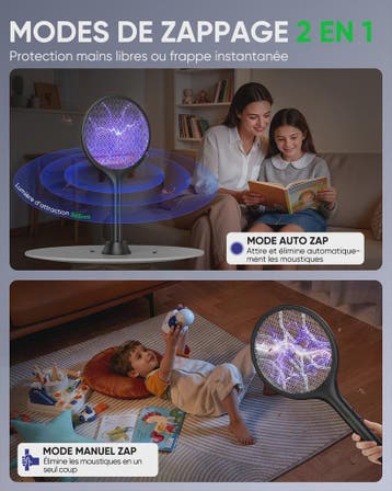 Elektrische Vliegenmepper met UV Licht & Oplaadbare Batterij, Verzenden, Nieuw