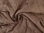 10 meter gewatteerde voering - Bruin, Hobby en Vrije tijd, Stoffen en Lappen, Bruin, 120 cm of meer, Ophalen of Verzenden, Polyester