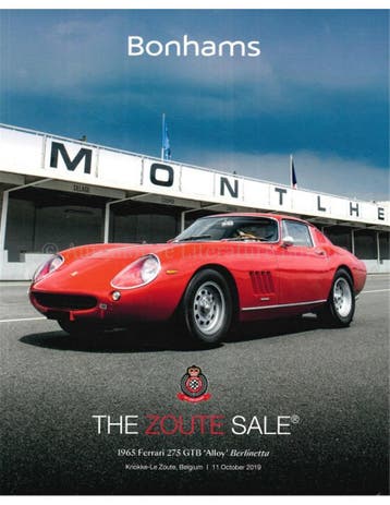 2019 BONHAMS THE ZOUTE SALE, 1965 FERRARI 275 GTB ALLOY, Nieuw, Author