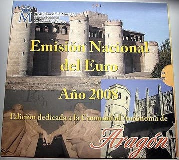 3,88 Euro,munten set 1 Cent-2 Euro 2008 Spanien Juan Carlos, Postzegels en Munten, Munten | Europa | Euromunten, Verzenden