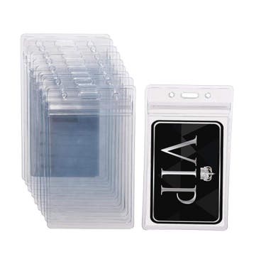 Fako Bijoux - 10x Badgehouder Plastic Verticaal XL - ID, Verzenden, Nieuw