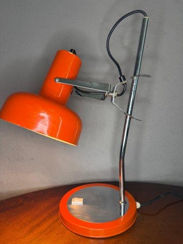 Tafellamp - Metaal, Chroom - 47 cm