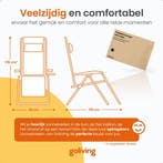 2dekans | Goliving Opvouwbare Ligstoel - 3 Standen - 110 x, Ophalen of Verzenden, Zo goed als nieuw